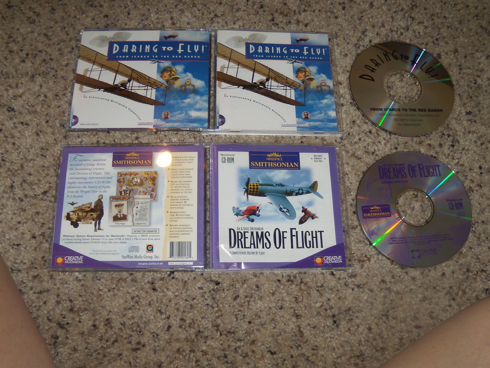 Dreams of Flight & Daring to Fly (Macintosh Mac Programs) Near Mint