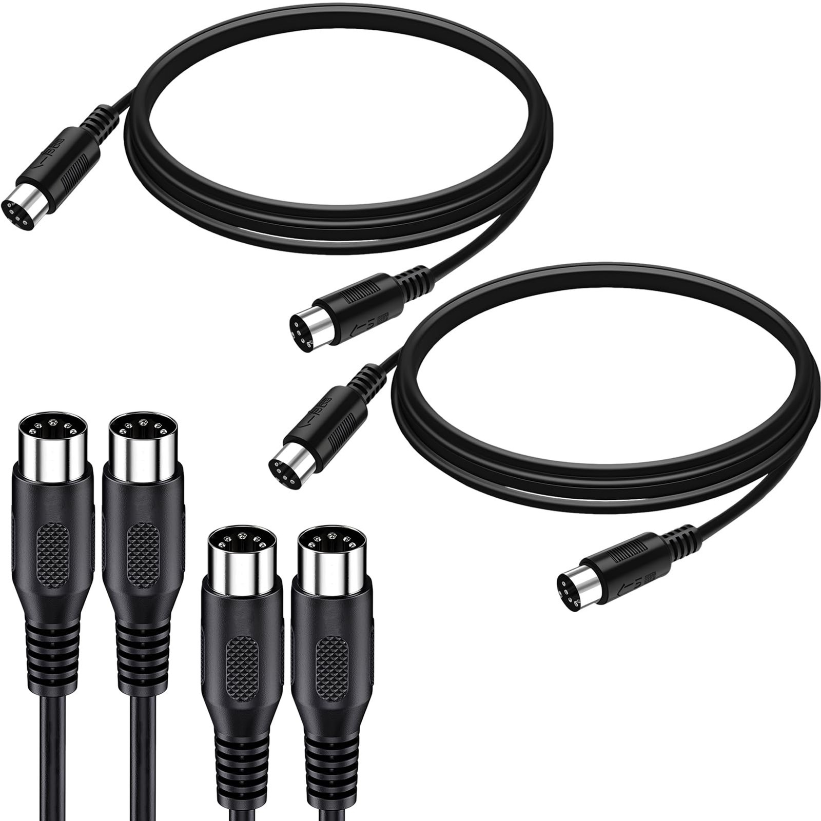 2 Pcs 6.56 ft 78 in Sampler External Sound Card