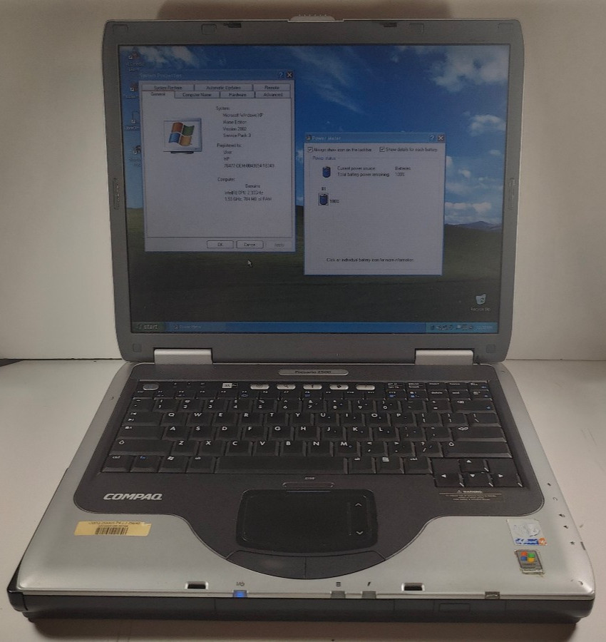 Compaq Presario 2590US 15" Intel Pentium 4 2.3GHZ 768MB RAM 60GB HDD WinXP ATI