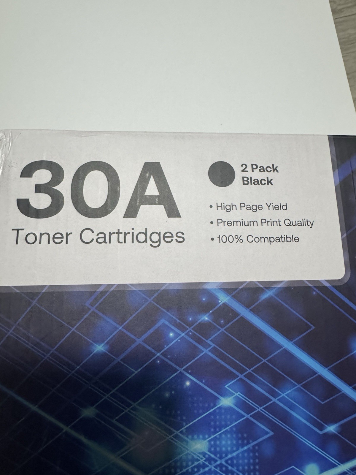Compatible 30A Black Laser Toner Cartridges 2 Pack High Page Yield
