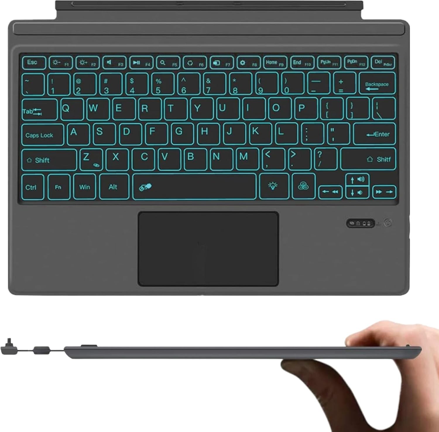 Wireless Keyboard Type Cover Trackpad Mouse Replacement for Microsoft Surface Pr