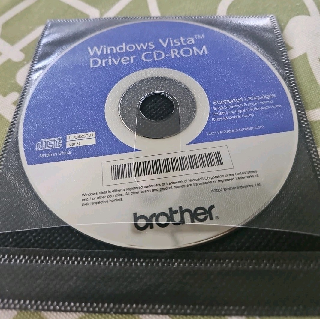Brother Windows Vista Driver CD ROM LU0425001 Version B 2007
