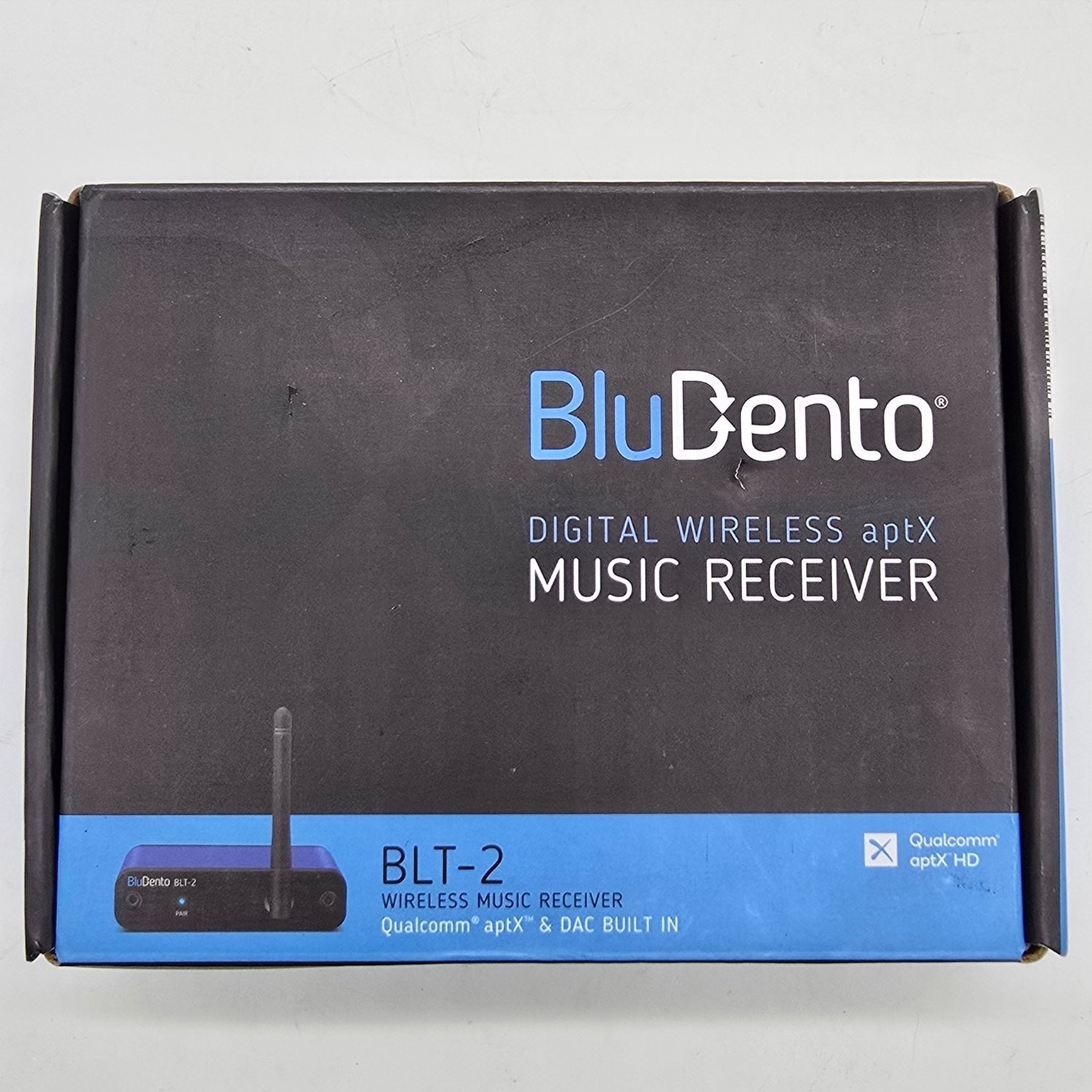 BluDento BLT-2 aptX HD Bluetooth Receiver DAC Home Stereo Audio Adapter RCA