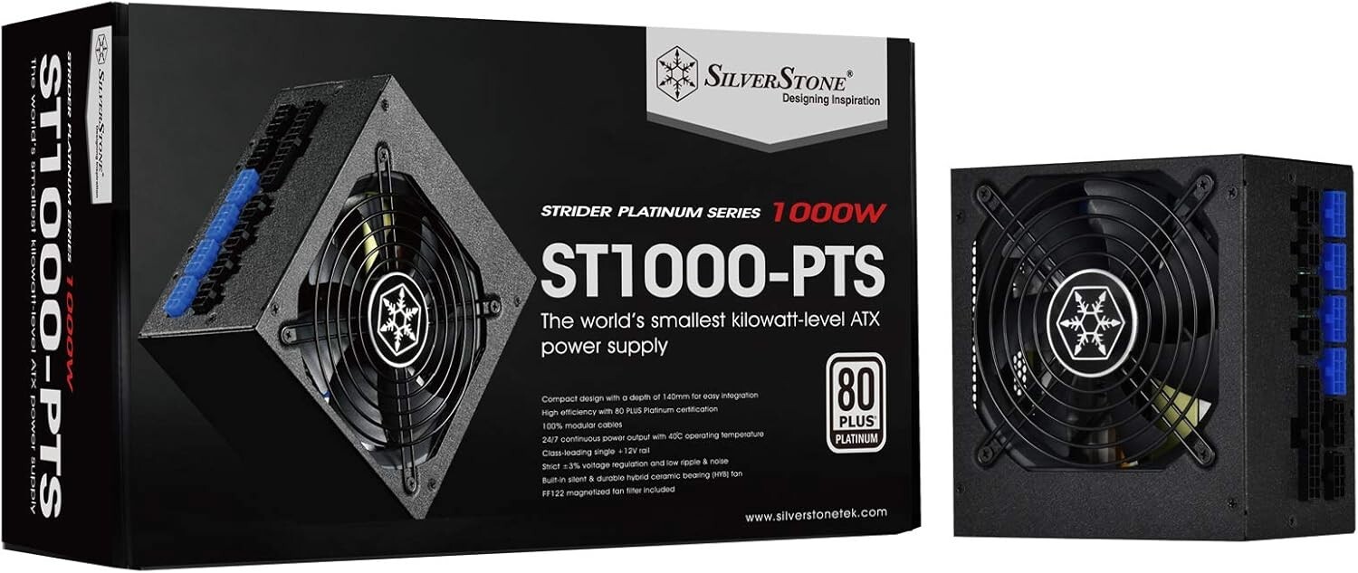 SilverStone Technology 1000 Watt Fully Modular 80 Plus Platinum Power Supply