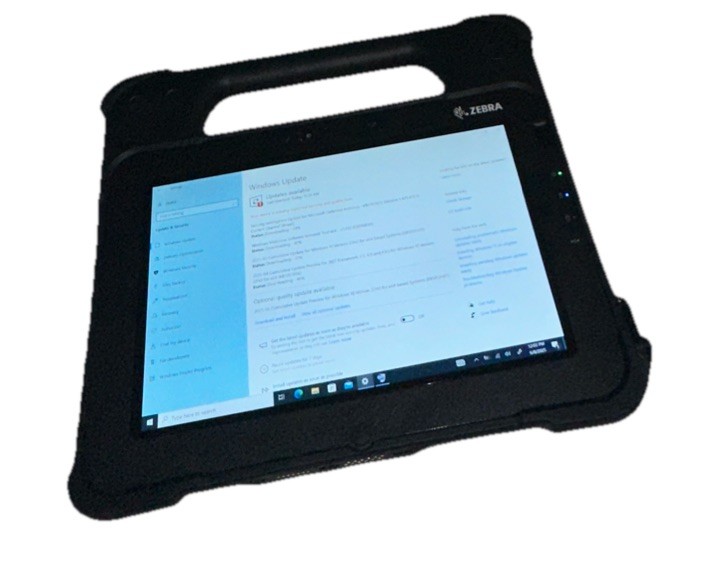ZEBRA -XPLORE XPAD -IX101L2 I5-8250u 8gig Ram 128ssd Win10 No Battery