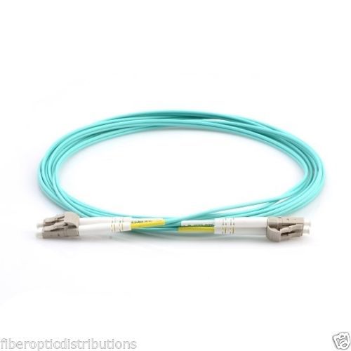 5m OM4 LC to LC Fiber Optic Patch Cable Multimode Duplex Aqua 50/125-54345
