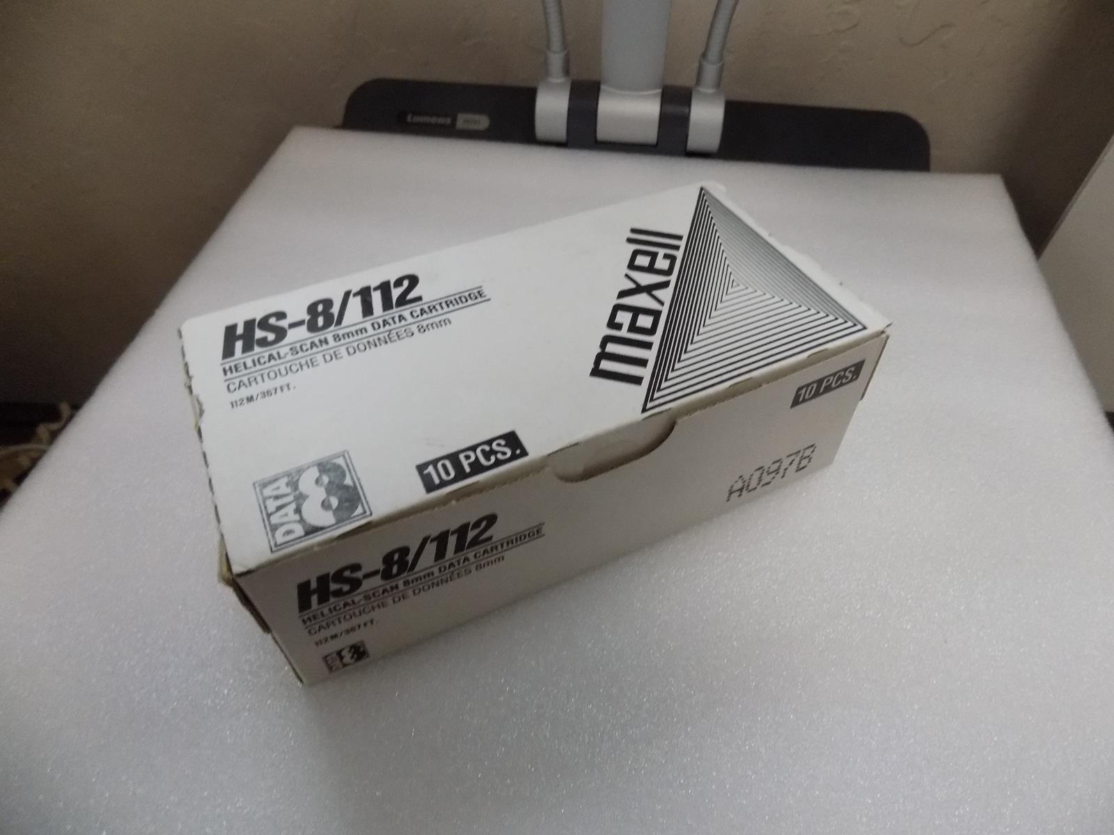 MAXELL LOT OF 8 HS-8/112 8MM DATA CARTRIDGES