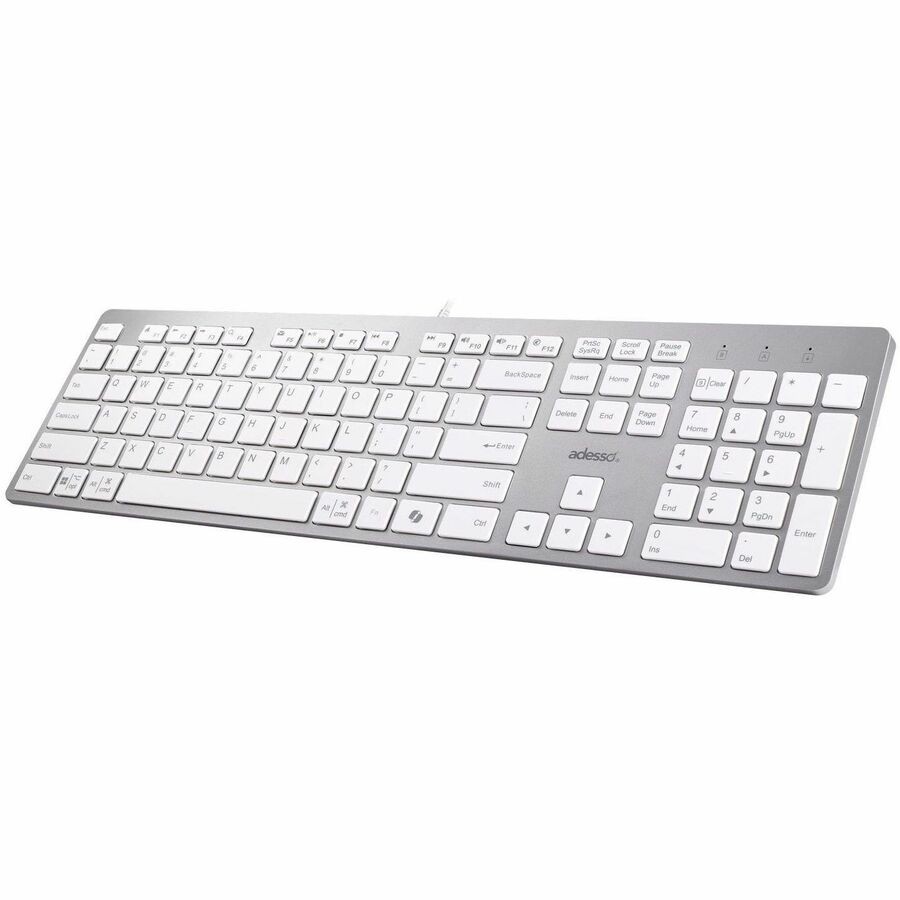 Adesso EasyTouch 730UW USB-C Multi OS Scissor Switch Keyboard With CoPilot AI