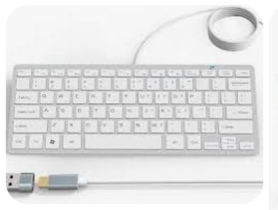 "78 Keys" Chocolate Keyboard USB Wired Number Pad Multimedia Silver + White NEW