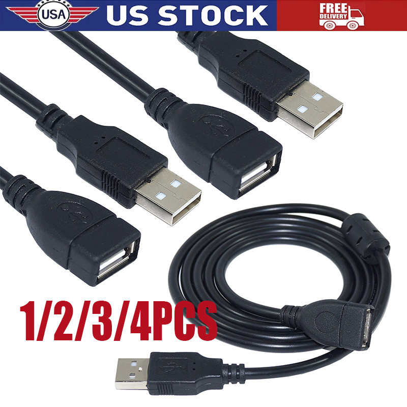 High-Speed USB to USB Extension Cable USB 2.0 Adapter Extender Cord Male/Female