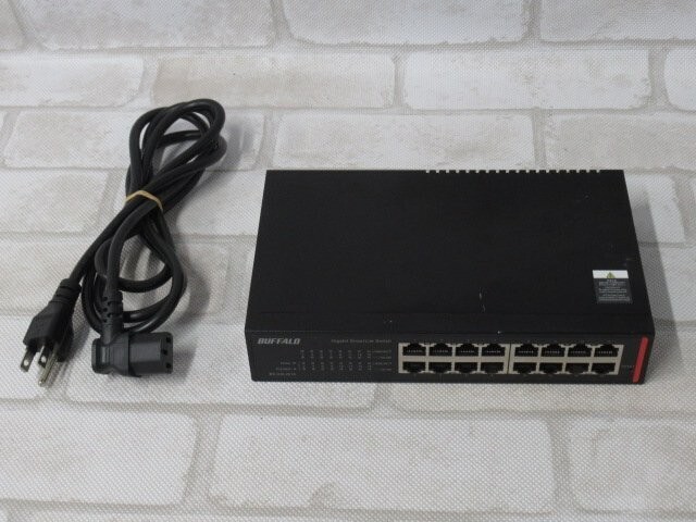 BUFFALO BS-GSL2016 Corporate Gigabit Layer 2 Smart Lite Switch 16 Ports Used