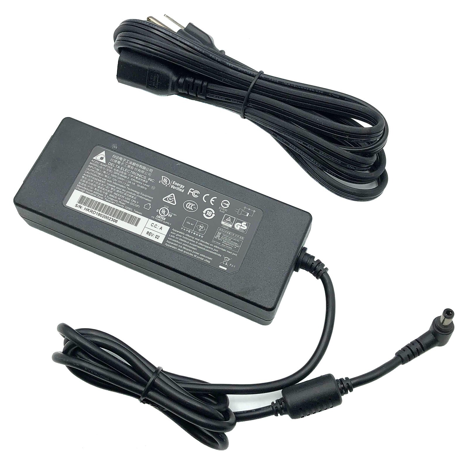 Original Delta 90W AC Power Adapter DPS-90AB-3 12V 7.5A 5.5*2.5mm