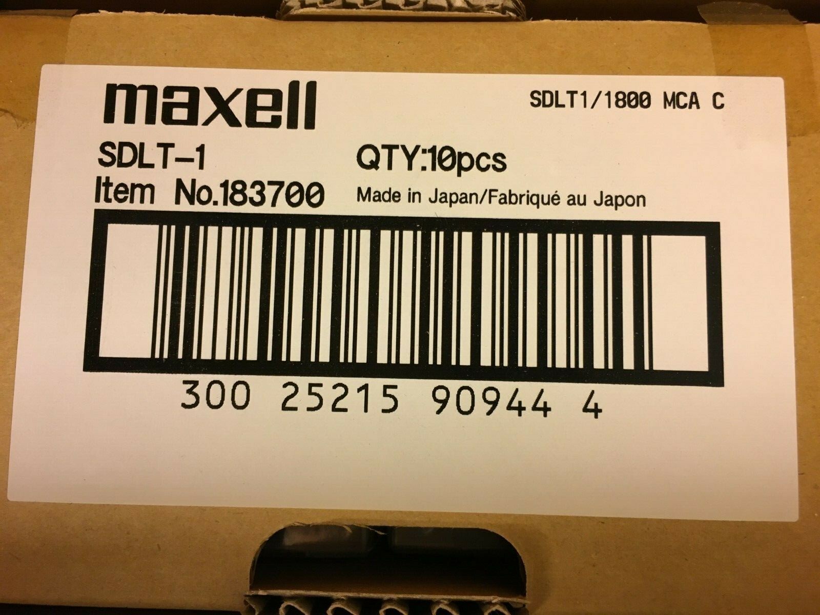 20 Maxell SDLT-1 Super DLT Data Tape Cartridges 160/320GB  NEW sealed PN 183700