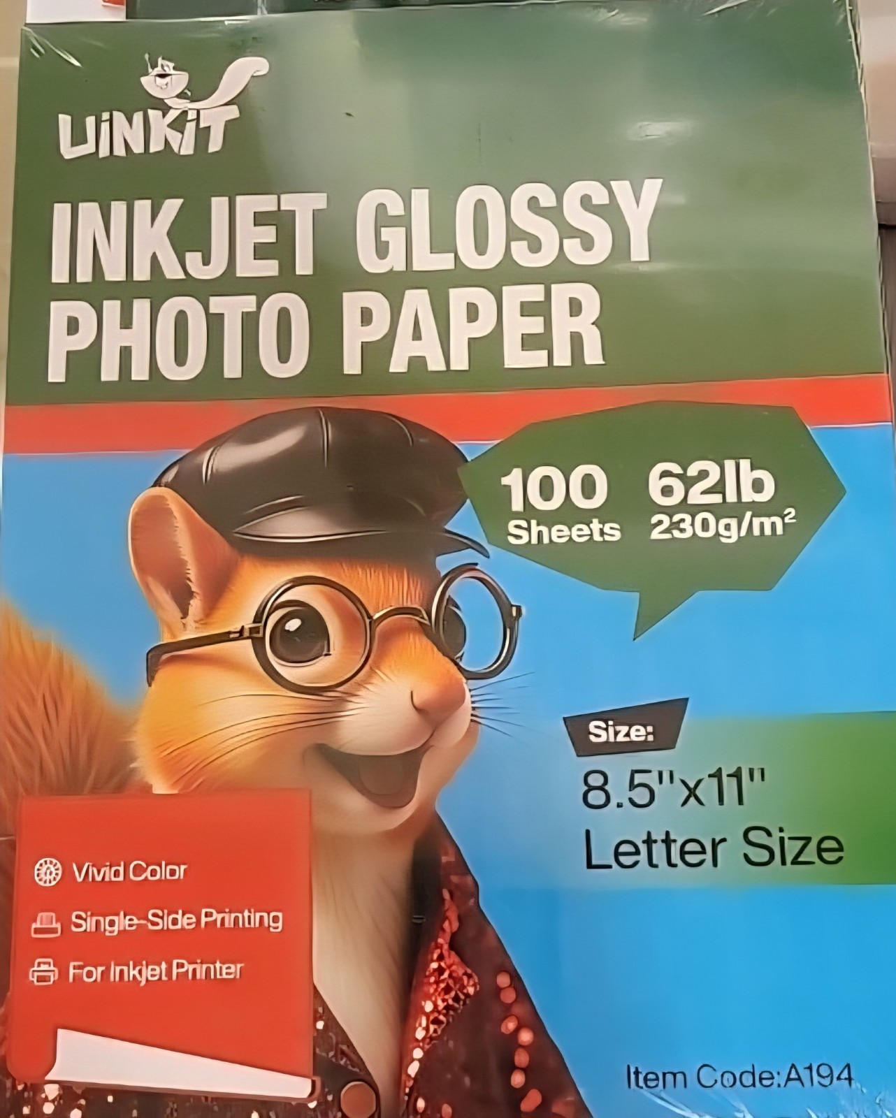 Uinkit Inkjet Glossy Photo Paper 8.5"X11" NEW
