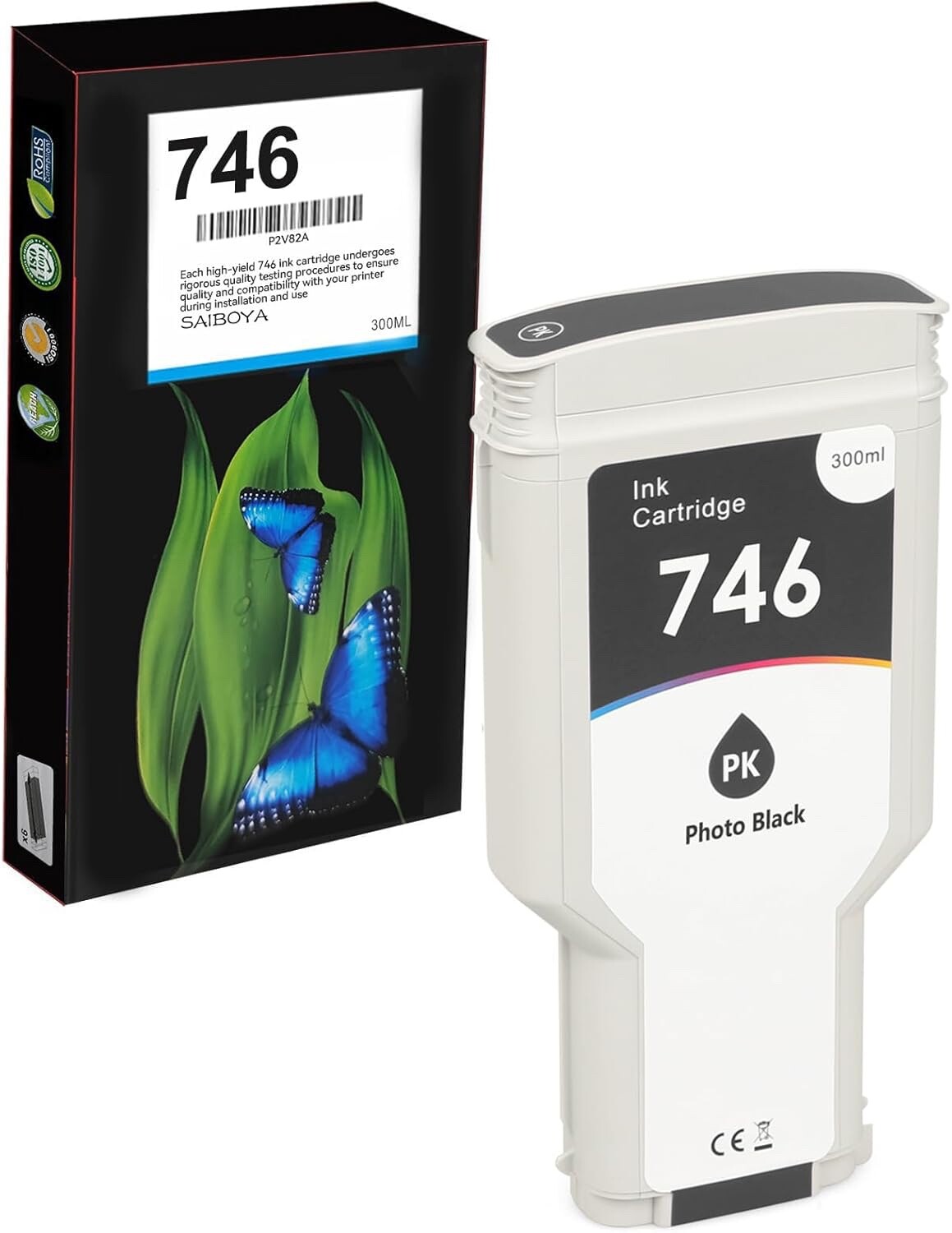 746 Photo Black 300-ml Ink Cartridges(P2V80A) Ink Cartridge Z6/Z9+ Plotter - NEW