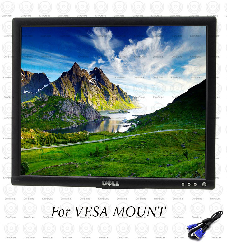 Dell 17" inch Desktop PC LCD Monitor with cables FOR VESA MOUNT GRADE B
