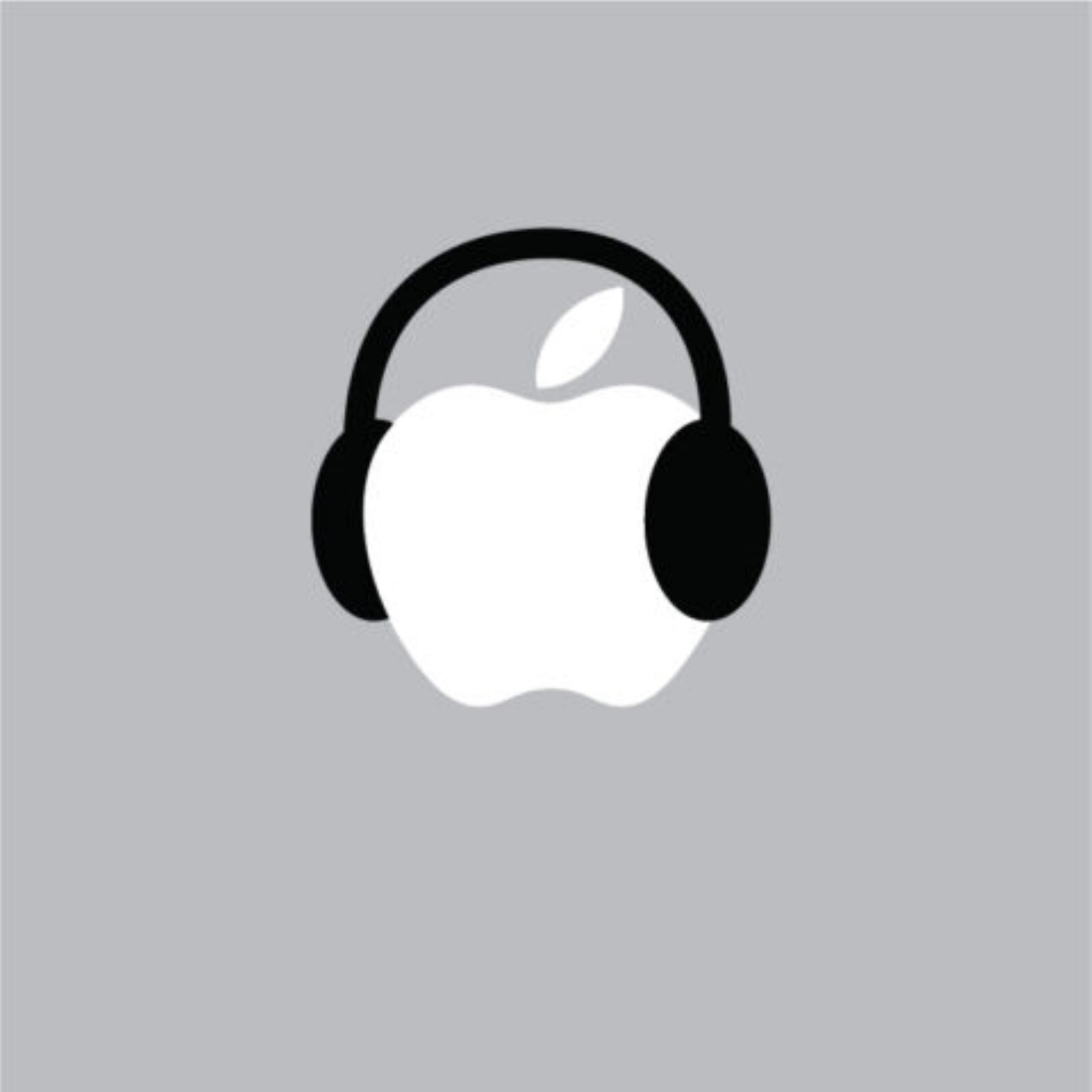 Headphones - Mac Apple Logo Laptop Vinyl Decal Sticker Macbook Funny Cool Music