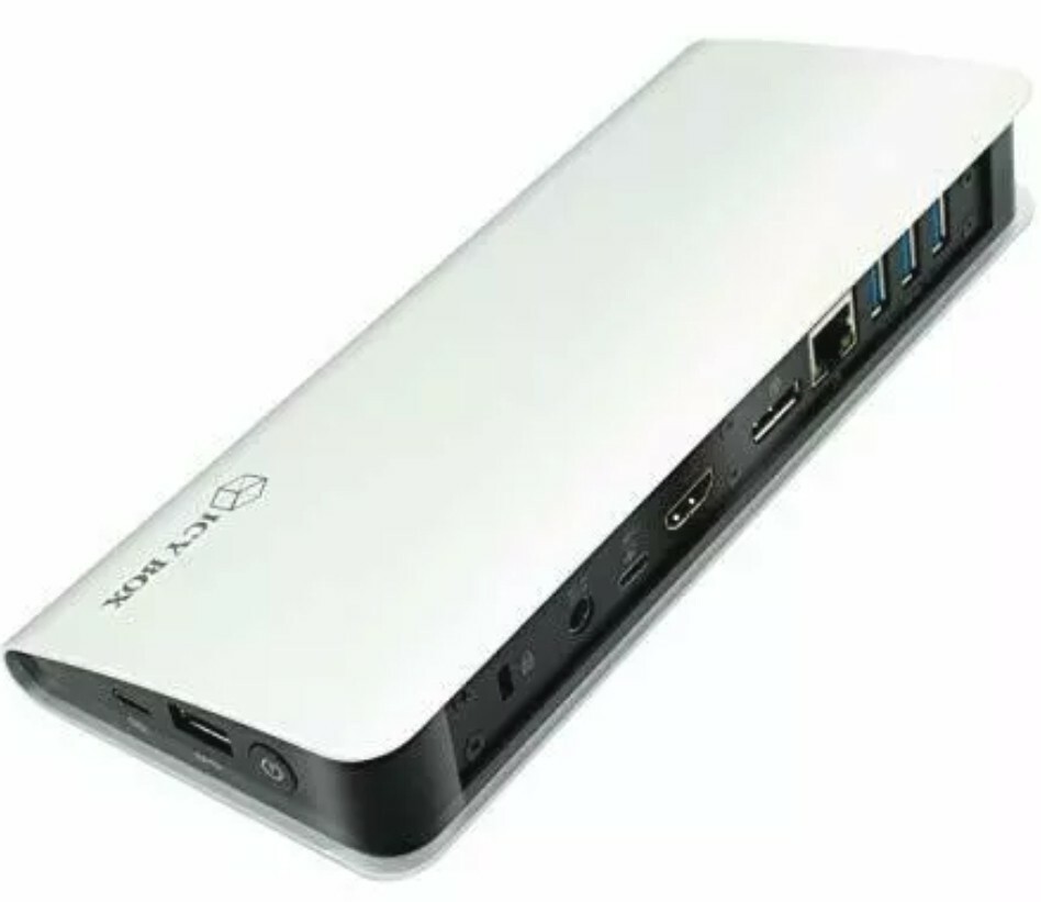ICY BOX USB Type-C Docking Station Compatible for Laptop and PC. (HDMI, Displ...