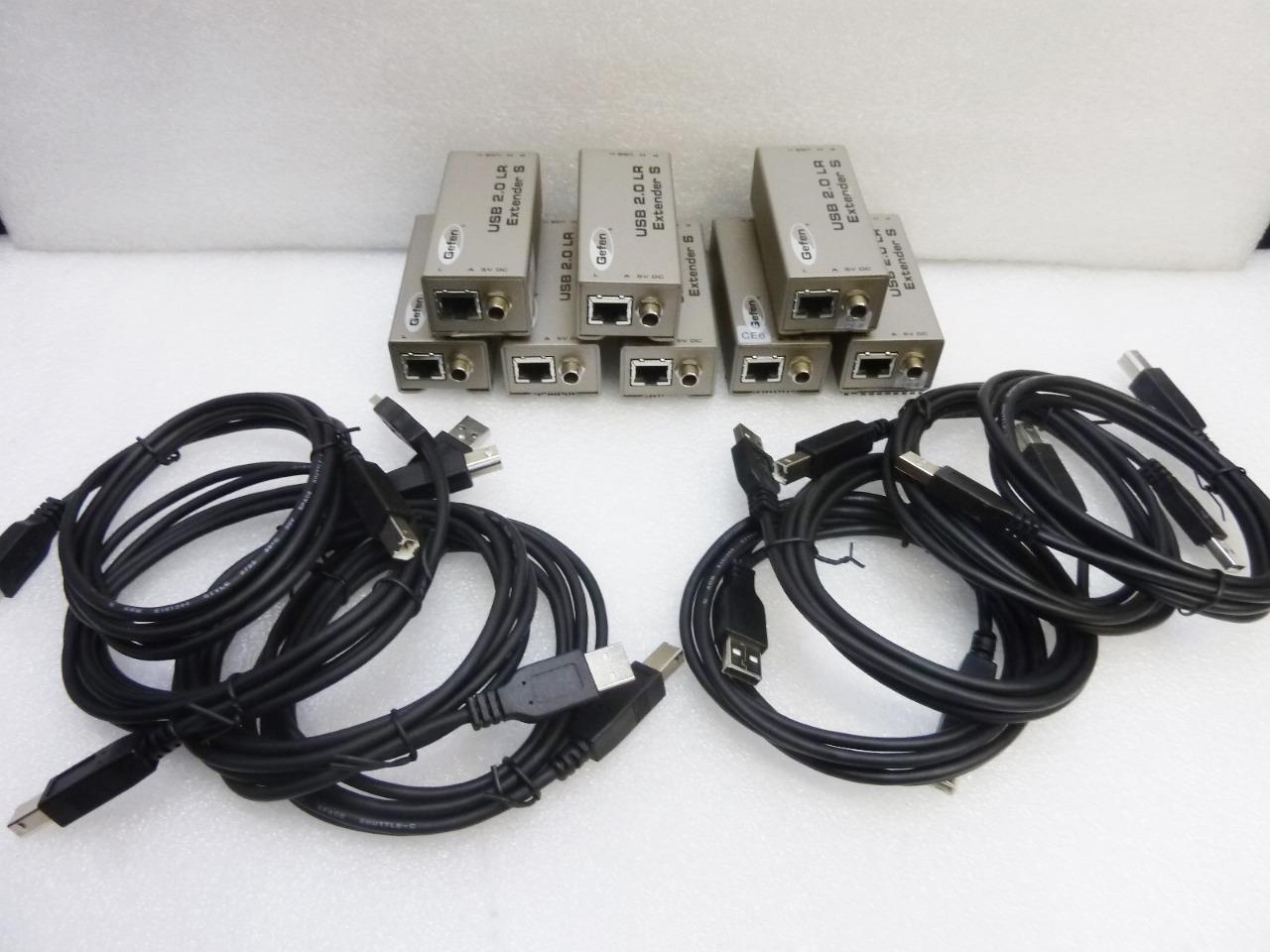 Gefen EXT-USB2.0-LR Cat5 USB 2.0 Extender S | Lot of 8 w/ New USB cable