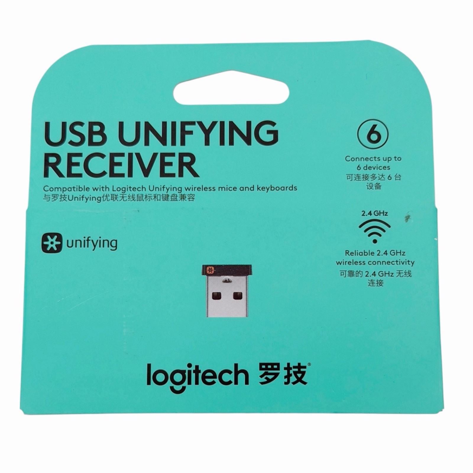 Logitech C-U0007 Unifying USB Receiver for Wireless Mouse Keyboard 6 Devices