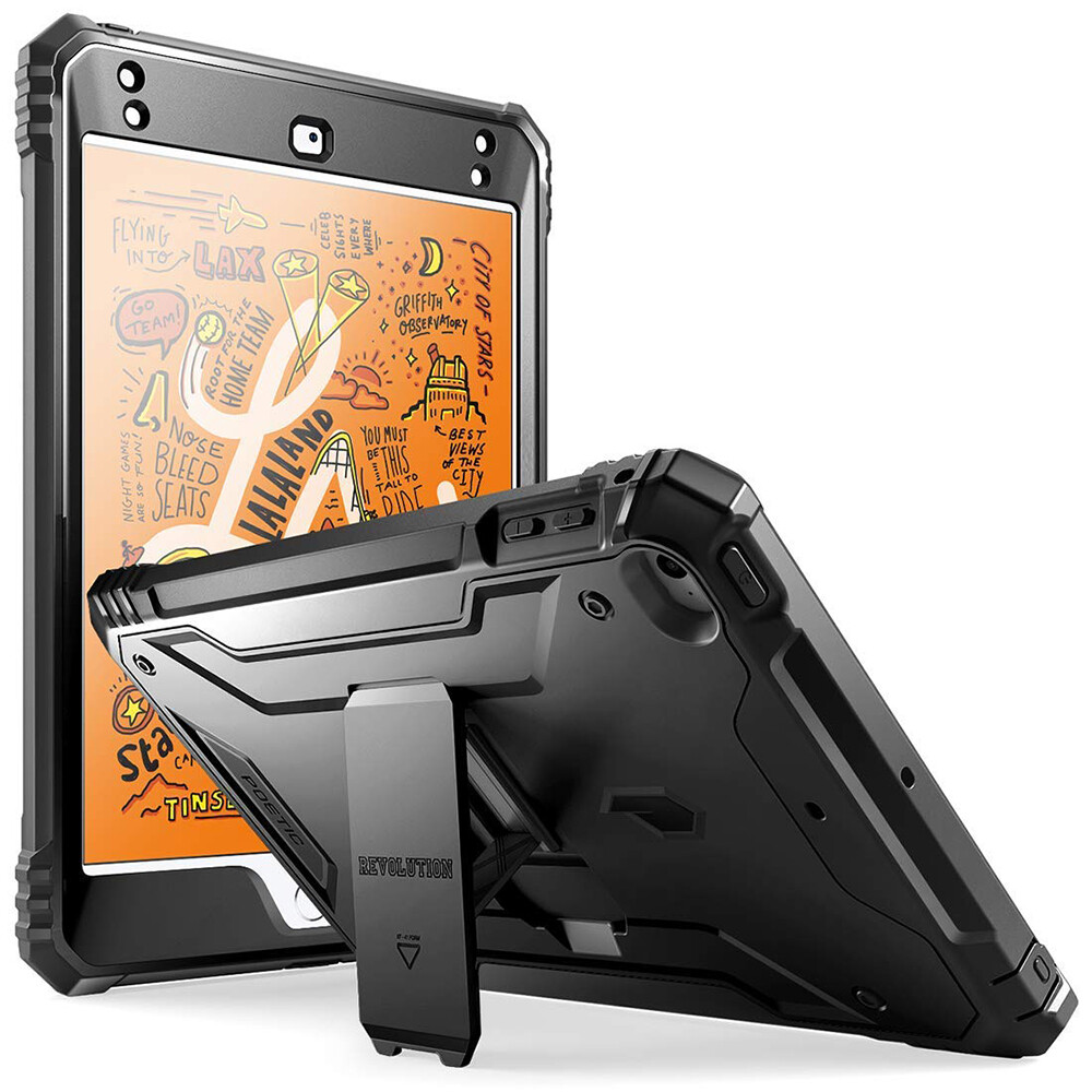 For Apple iPad Mini 5 Tablet Case Dual Layer Heavy Duty Shockproof Cover Black