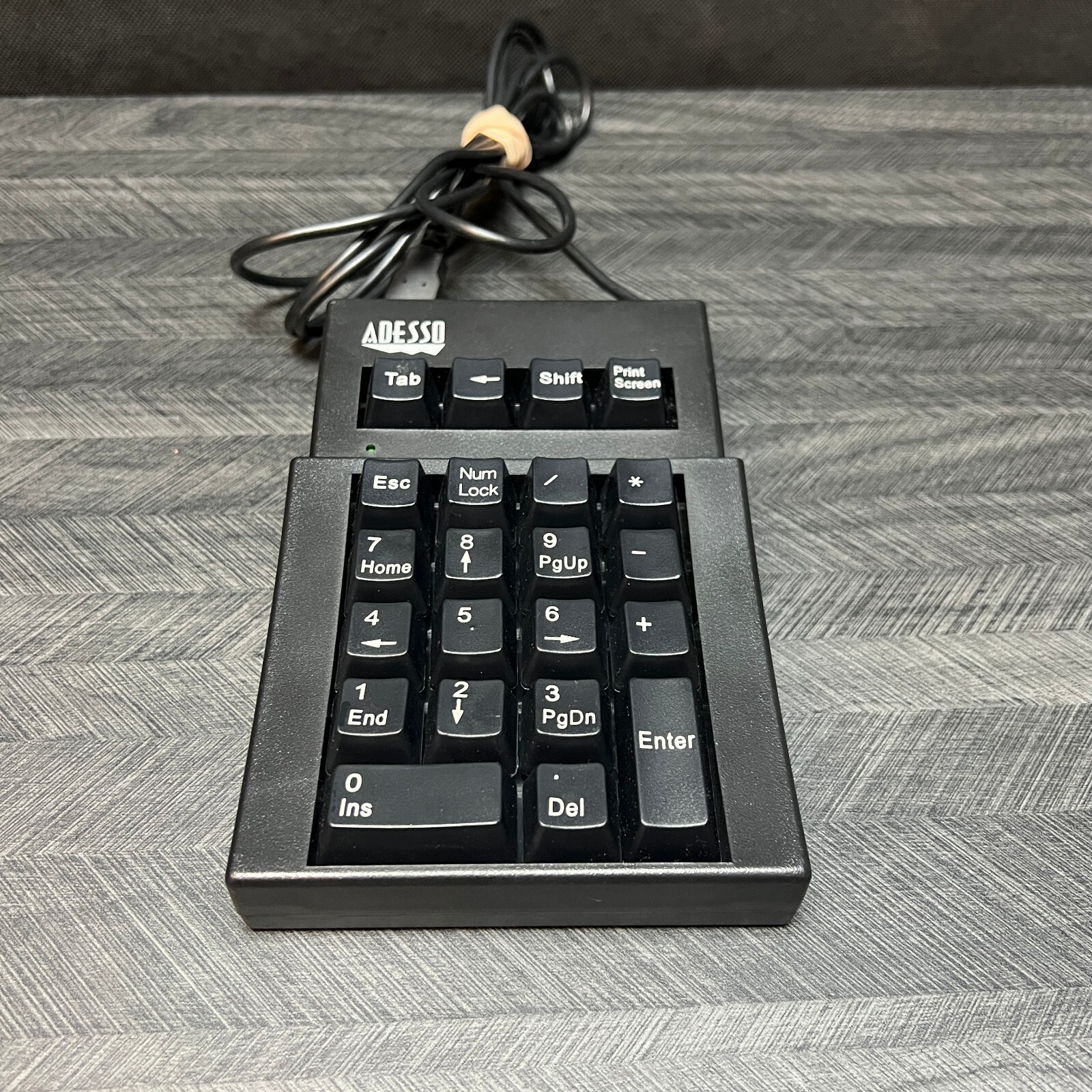 ADESSO AKP-220B Adesso 22 Key Mechanical USB Numeric Keypad - USB Tested Working
