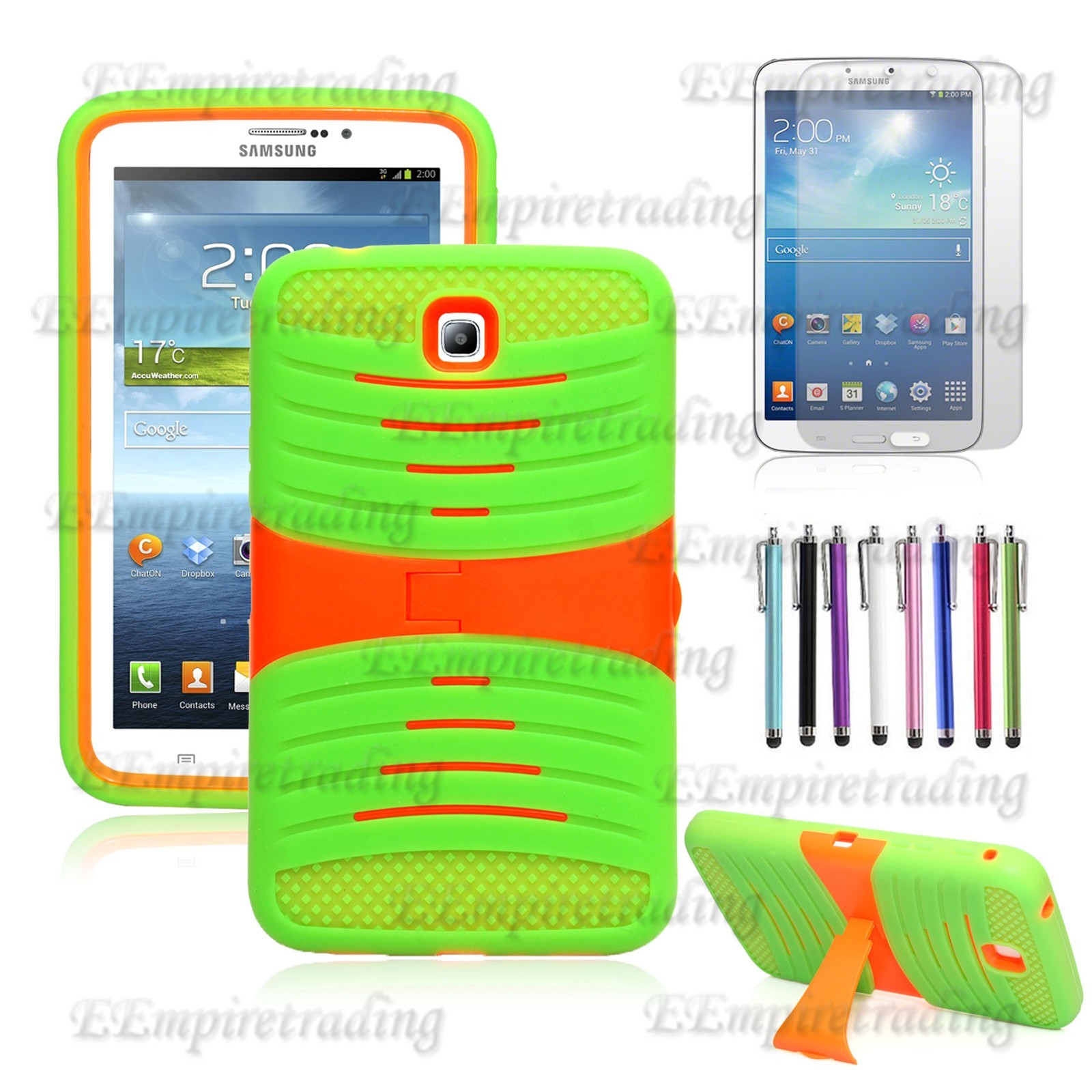 FOR SAMSUNG GALAXY TAB S10 FE+ 13.1'' RUGGED HYBRID ARMOR IMPACT KICKSTAND CASE