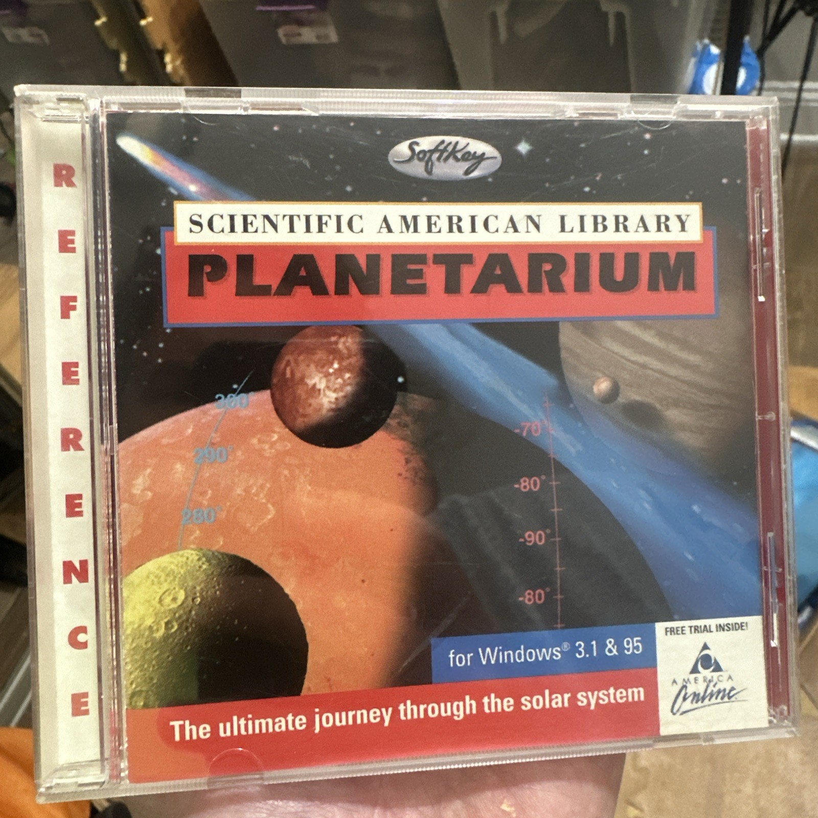 SoftKey Scientific American Library Planetarium CD-ROM Windows 3.1 95 90s Class