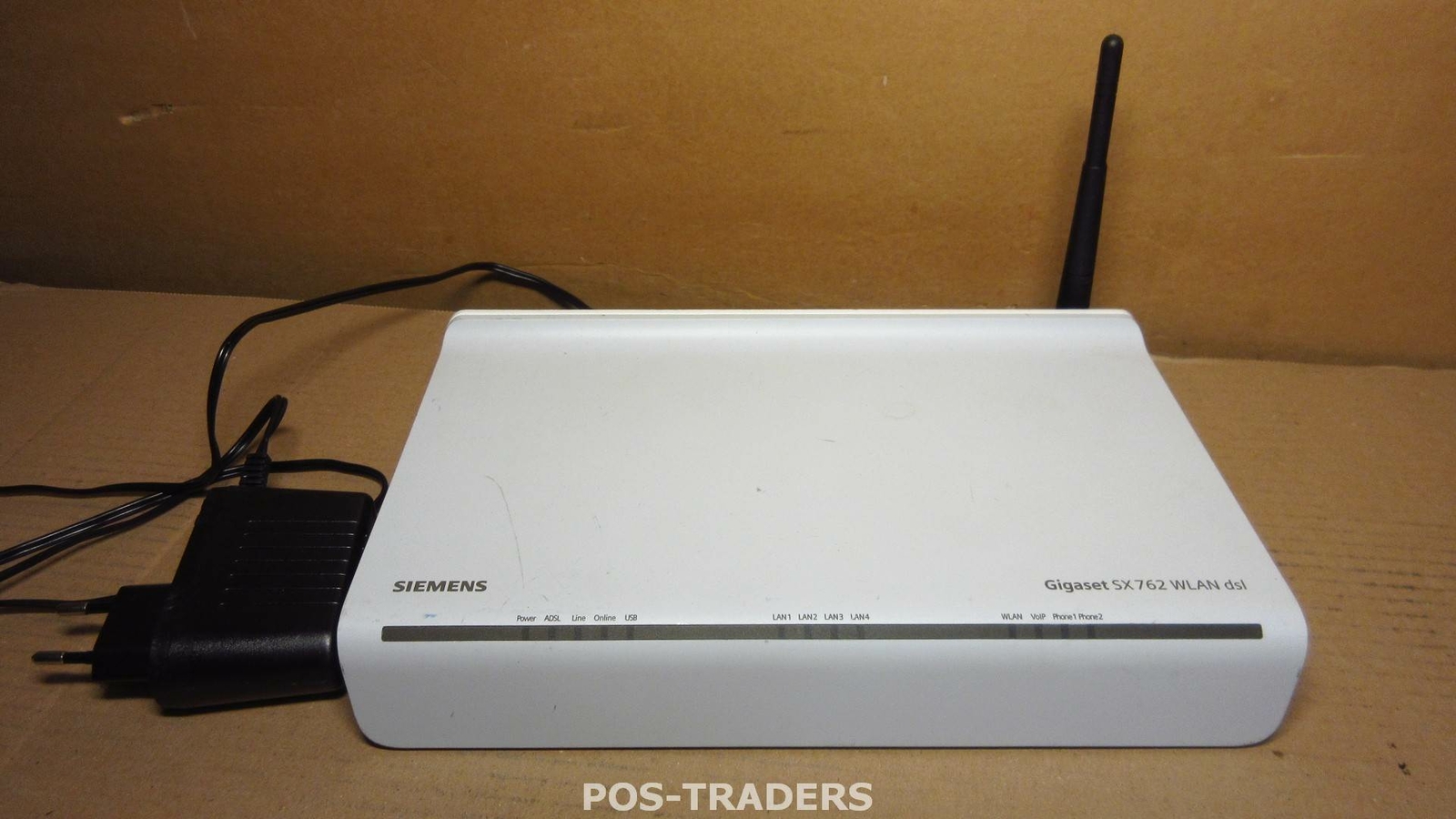 Siemens Gigaset SX762 WiFi DSL Router VOIP 4x LAN + VOIP - INCL PSU + 1x Antenna