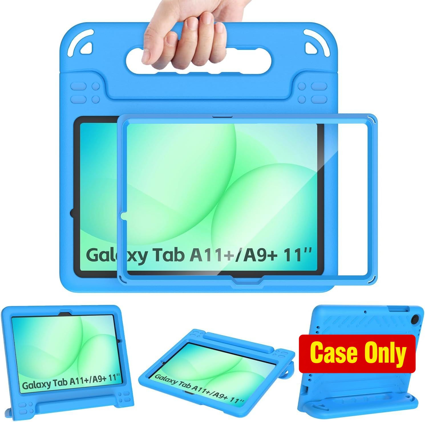 Blue Shockproof Case with Built-in Screen Protector for Samsung Galaxy Tab A11+