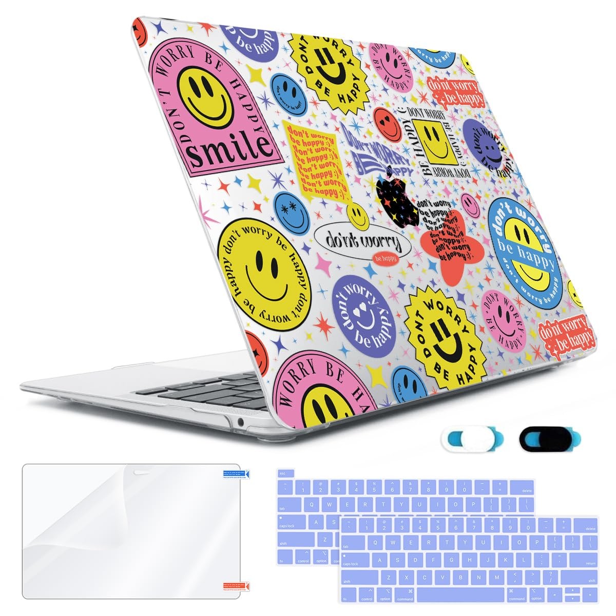 HOHAIYOO Compatible with MacBook Pro 13 inch, 12 x 8.5 x 0.62 inches, Smile