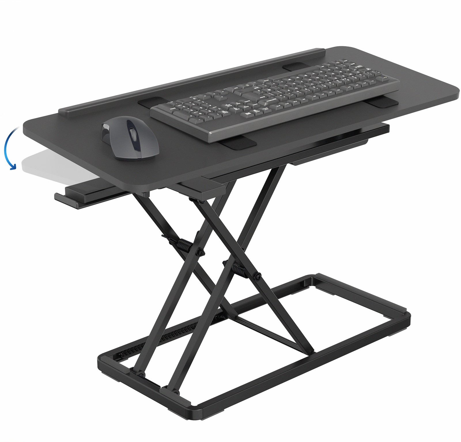 VIVO Black 30" Tilting Keyboard Riser