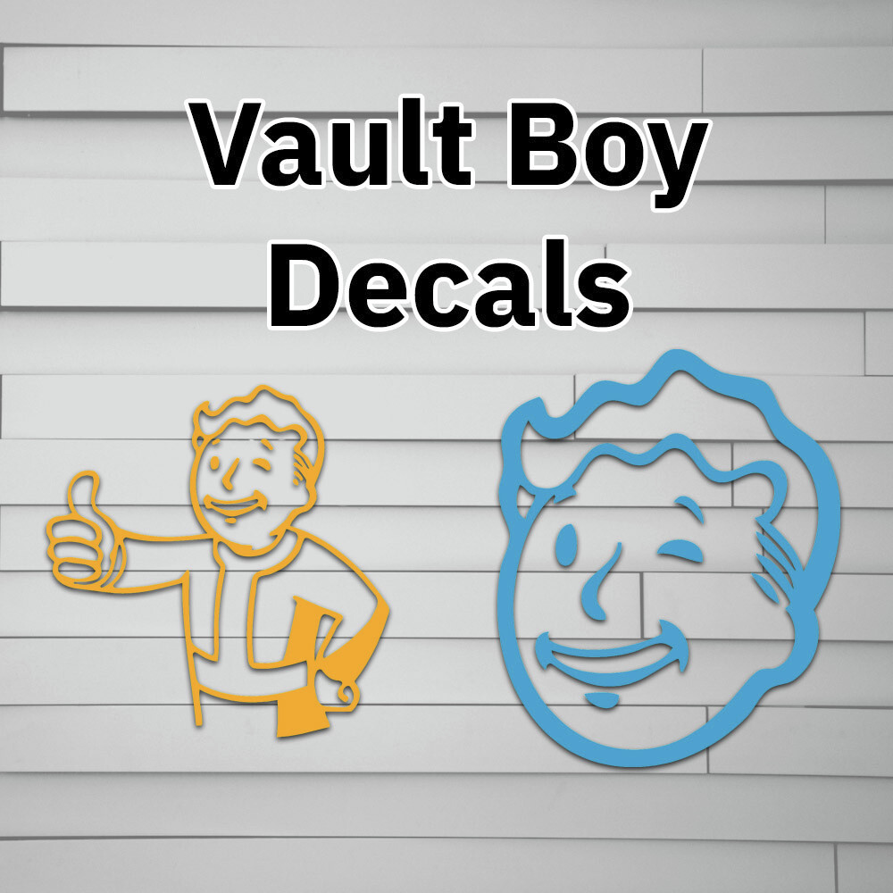 Vault Boy Vinyl Decal (Sticker, Car laptop window tumbler water bottle)