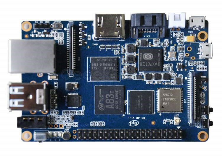 Banana Pi M3 A83T Octa-Core (8-core) 2GB RAM with WiFi & Bluetooth onboard