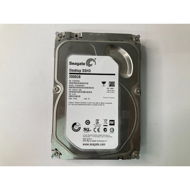 1PCS FIT FOR Seagate ST2000DX001 8GB 2TB 64GB SATA III 3.5" Desktop SSHD Hybrid