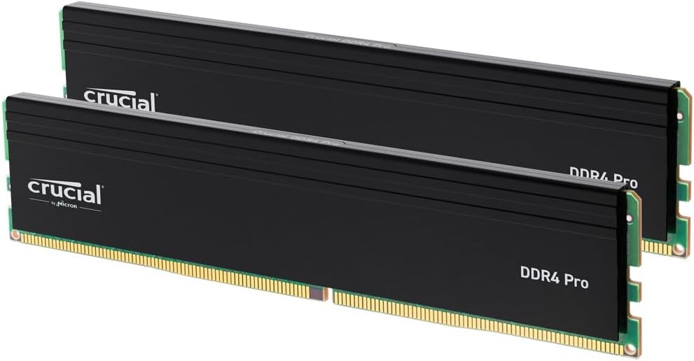 Crucial Pro 32GB DDR4 RAM Kit (2x16GB), High-Performance (16GBx2) 