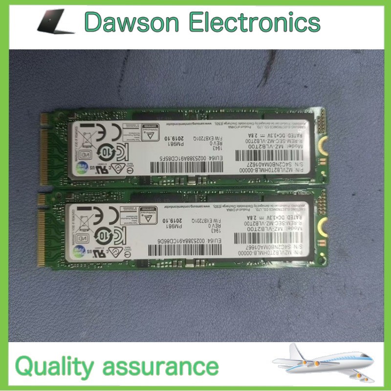 Used 1PCS Samsung PM981 2TB NVMe M.2 SSD SOLID STATE DRIVE MZ-VLB2T00