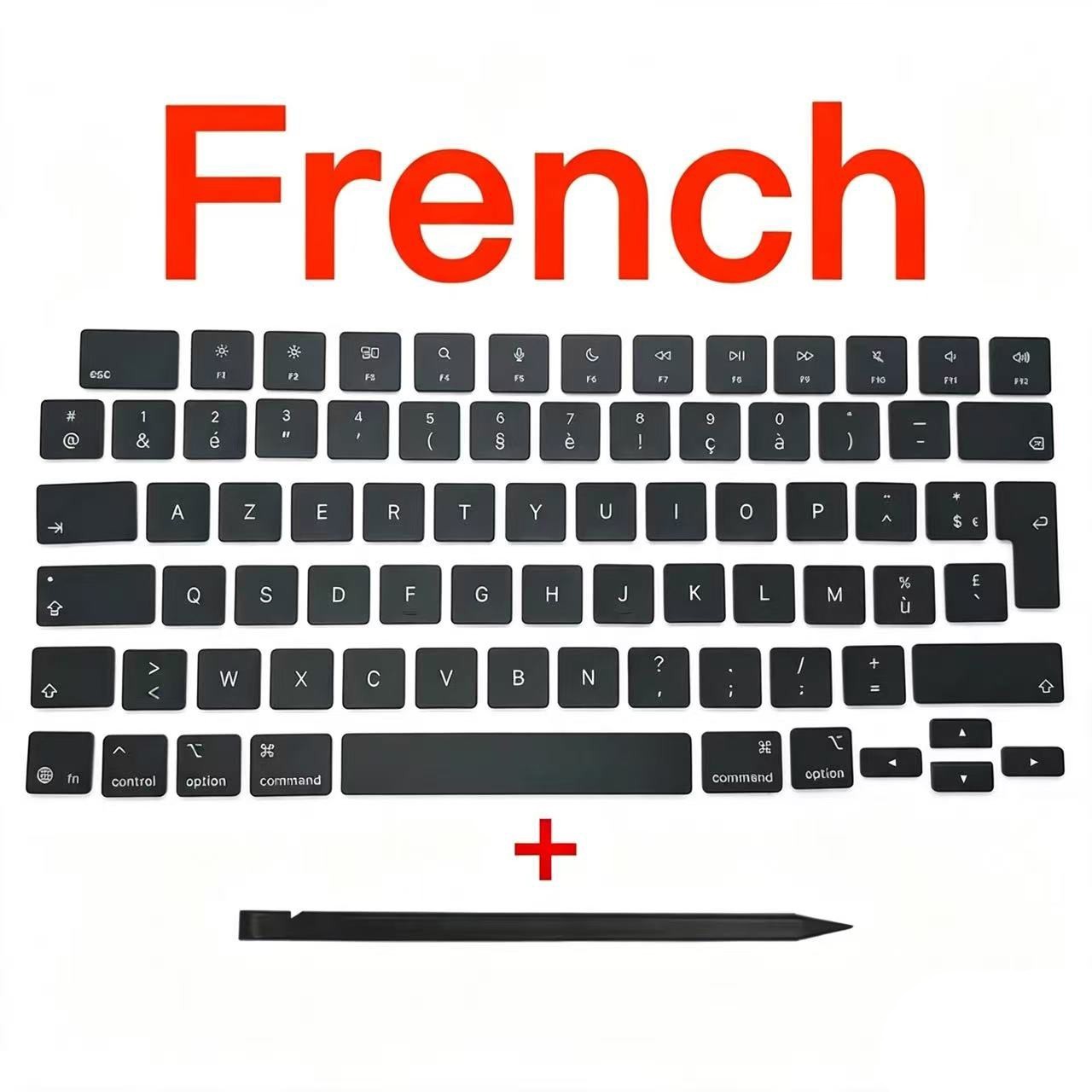 NEW Keycap French Black For MacBook Air 15.3" M5 A3448 EMC 8878 2026 Year