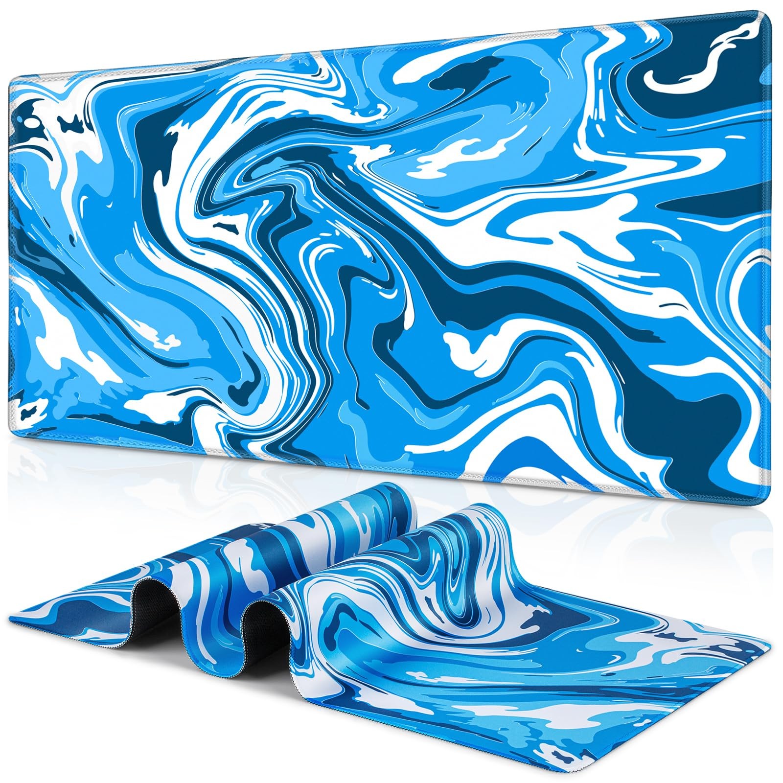 Canjoy Gaming Mouse Pad, Fluid Pattern Mouse Pad 31.5x11.8inch Large Extended...