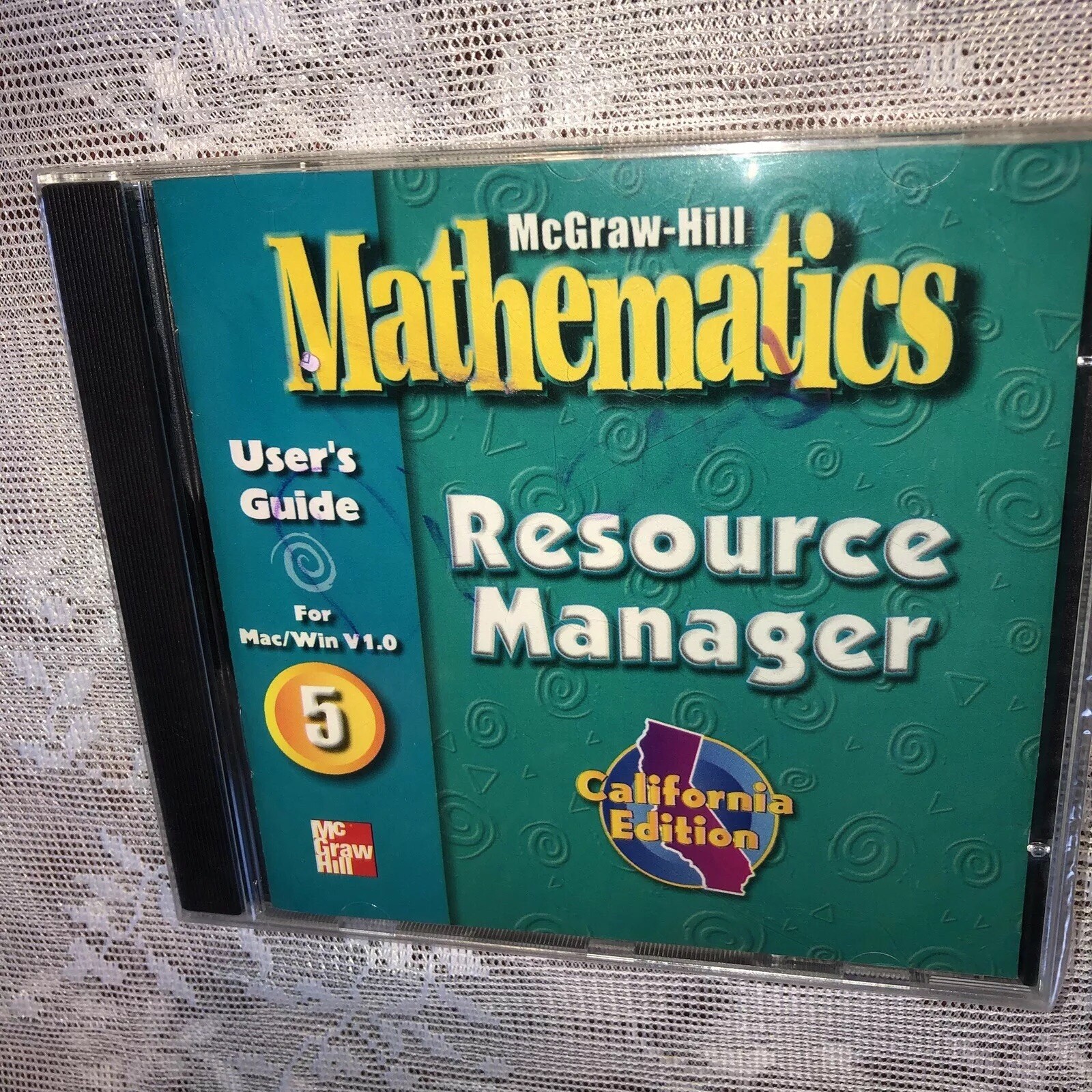 McGraw-Hill Mathematics: Resource Manager 5 PC MAC CD organize worksheets tests