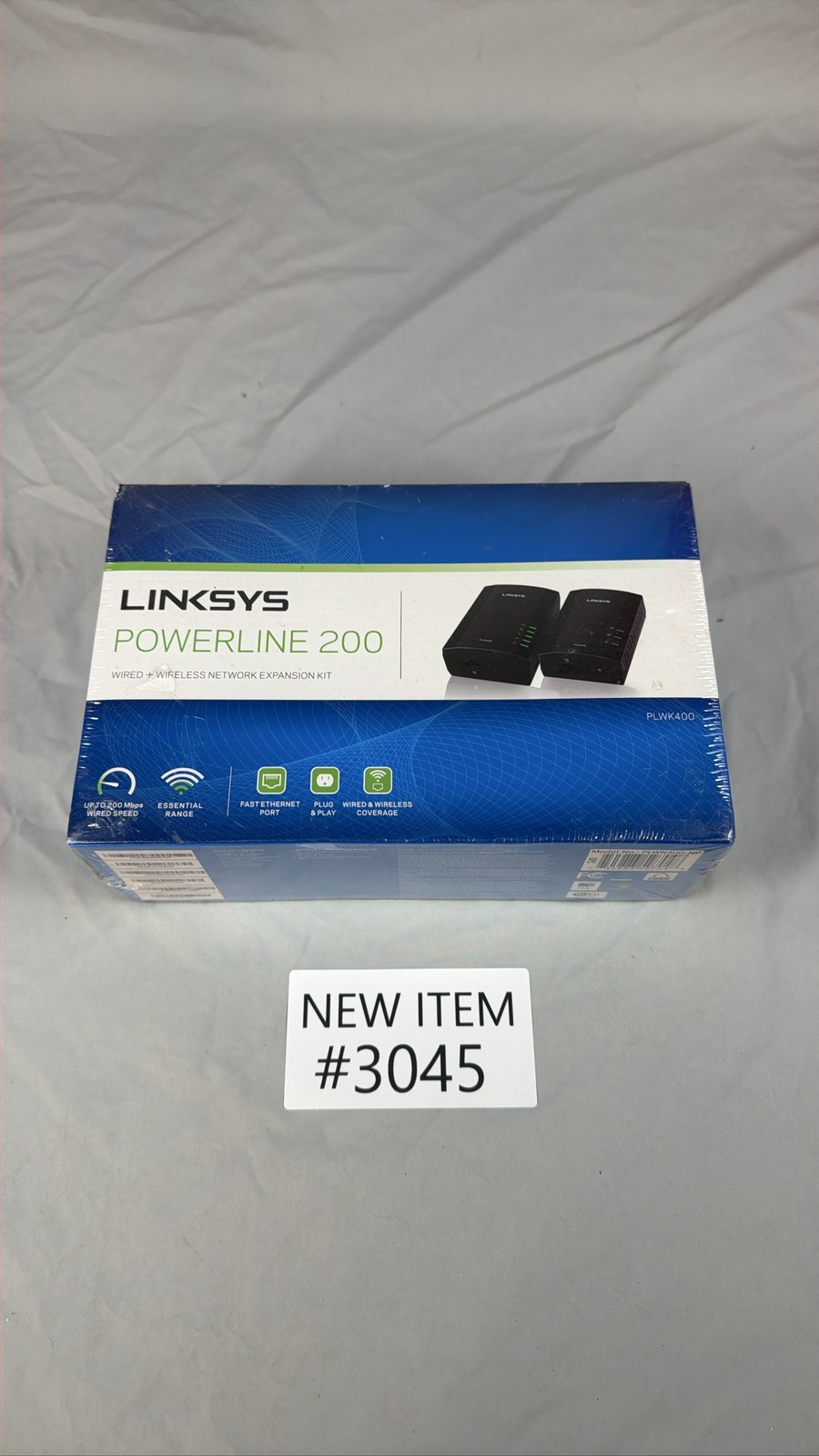 Linksys Powerline 200 Wired Wireless Network Kit PLWK400