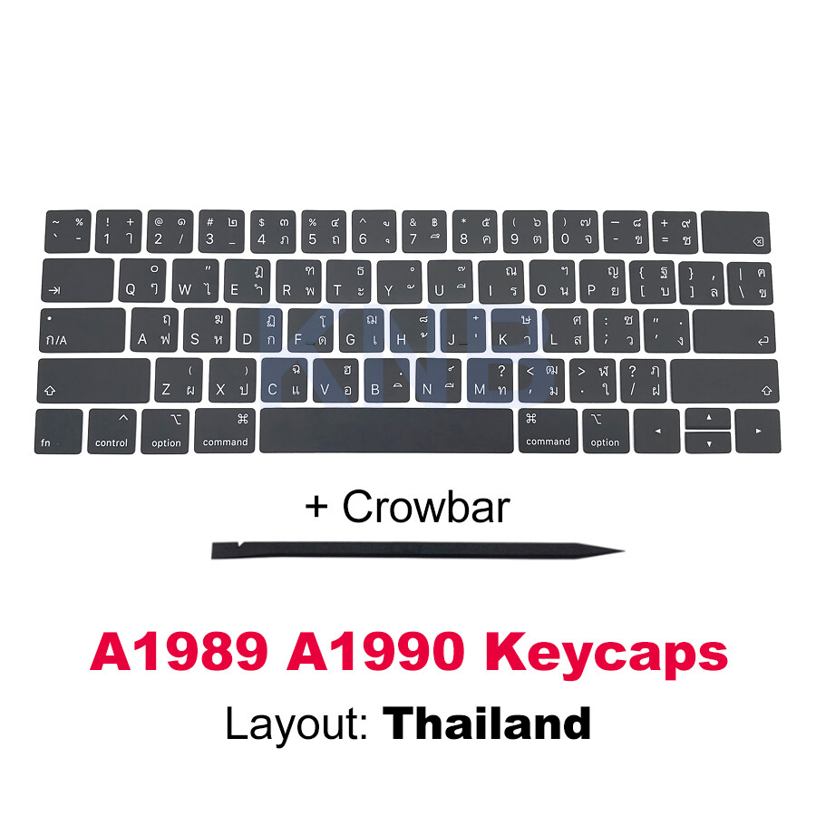 New Thai Keyboard Key Cap for Macbook Pro 13" 15" A1989 A1990 Keycap 2018 2019