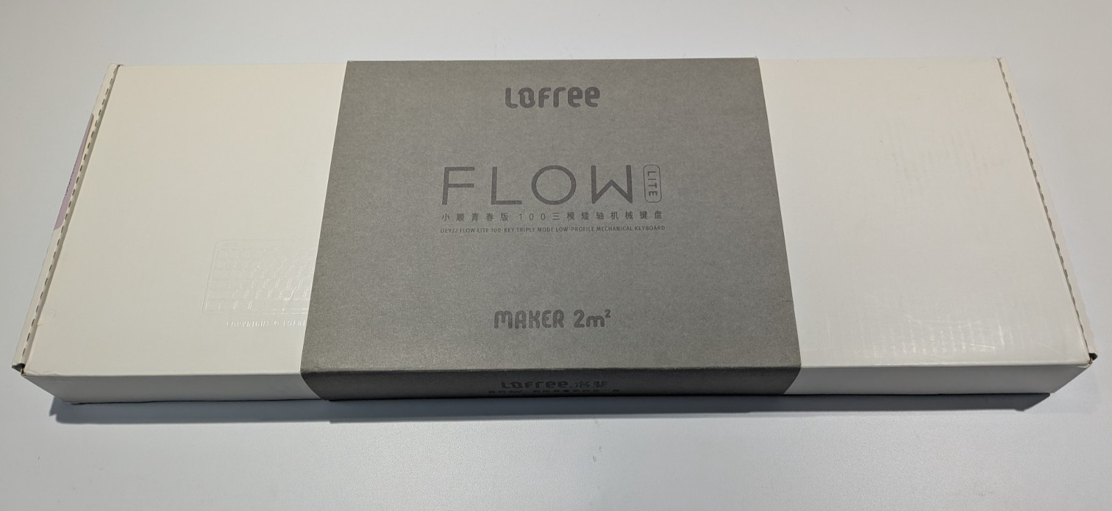 Flow Lite 100-Key Low Profile Mechanical Keyboard Full Size - Swappable - Marble