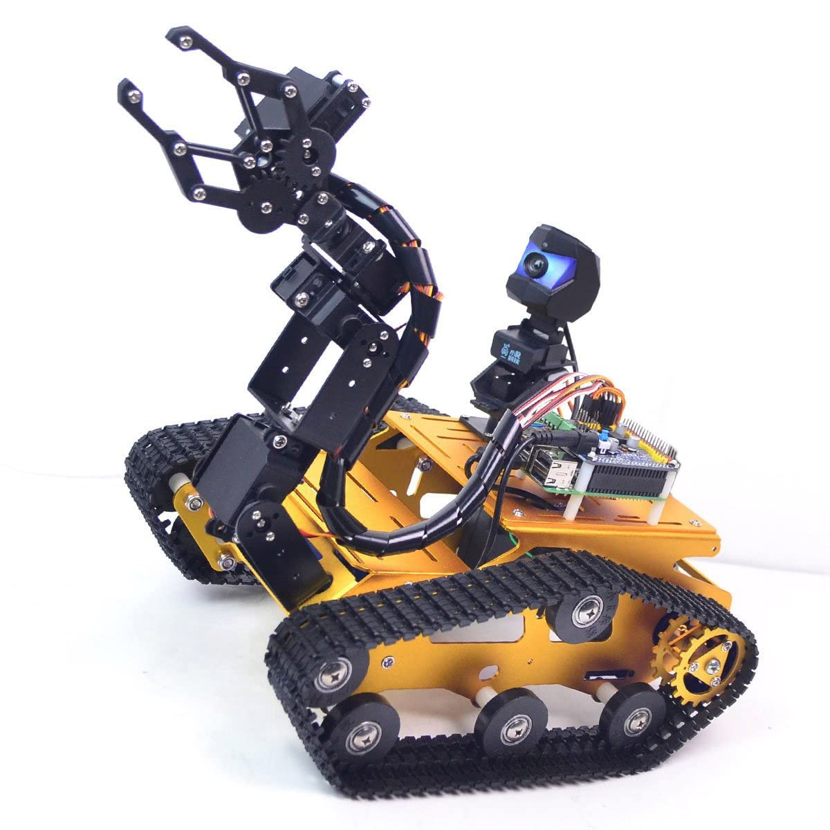 XiaoR Geek Raspberry Pi Smart WiFi Robot Car Kit, with 2DOF Hd Camera 4DOF Ro...