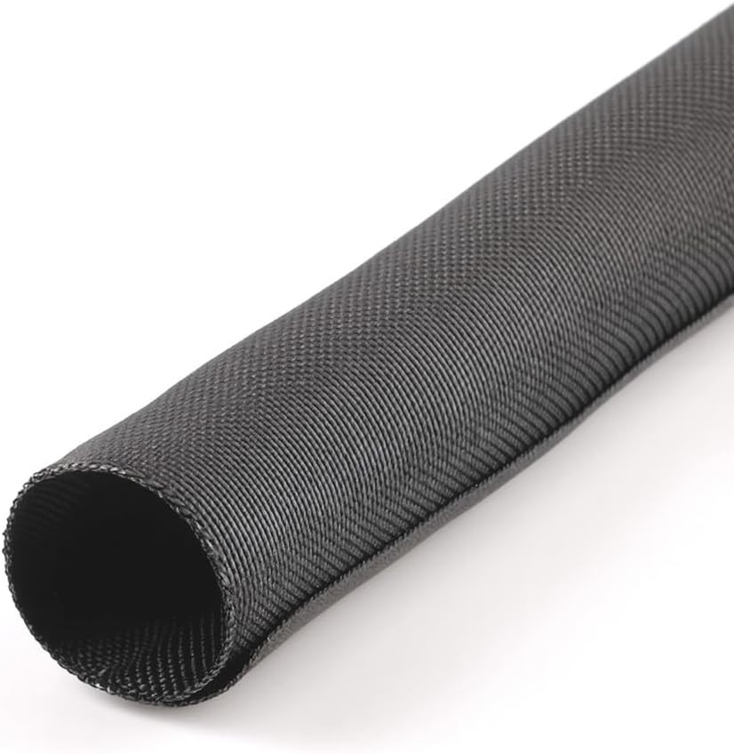 Woven Mesh Split-Sleeve Wire Loom for High-Temperature Automotive Harness and Ho