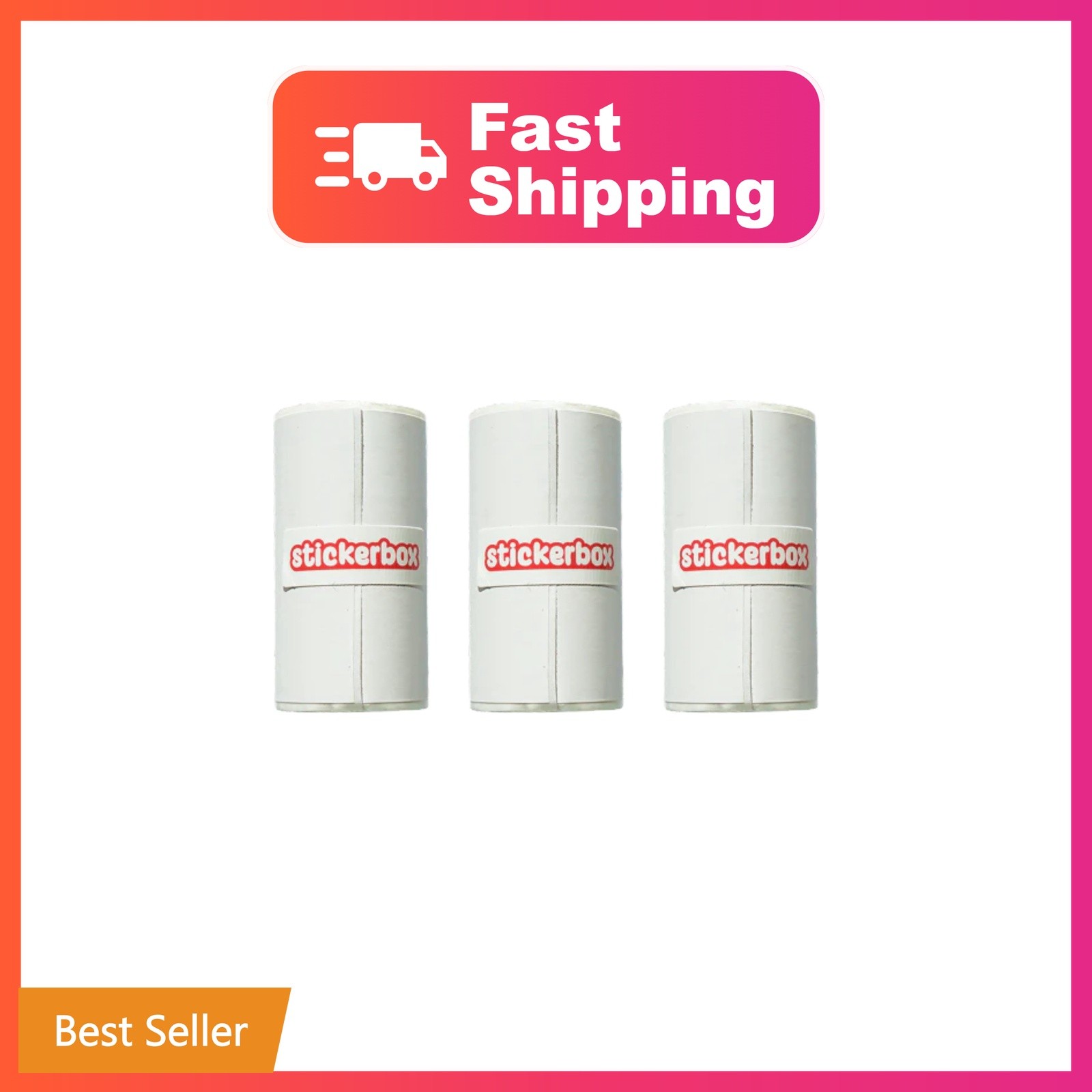 Stickerbox Refills BPS/BPA FreeThermal Paper - 3-Pack Printer Paper Rolls | I...