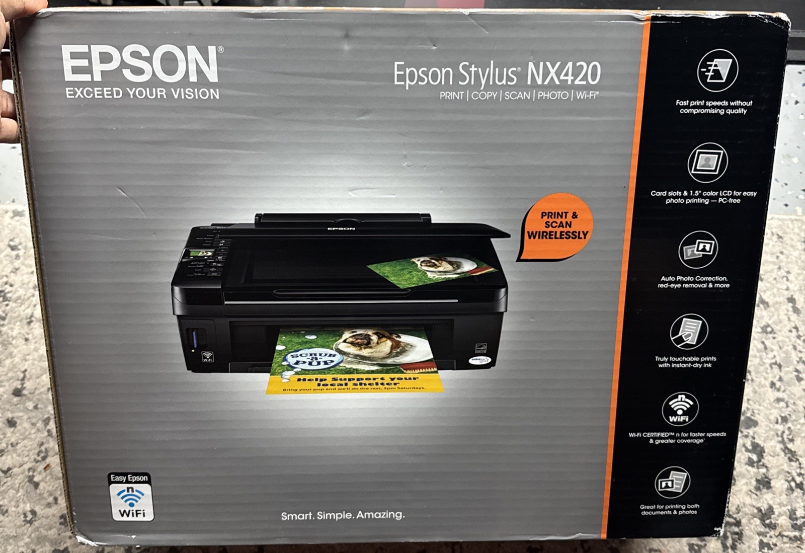 Epson Stylus NX420 Color Ink Jet All-in-One Sealed