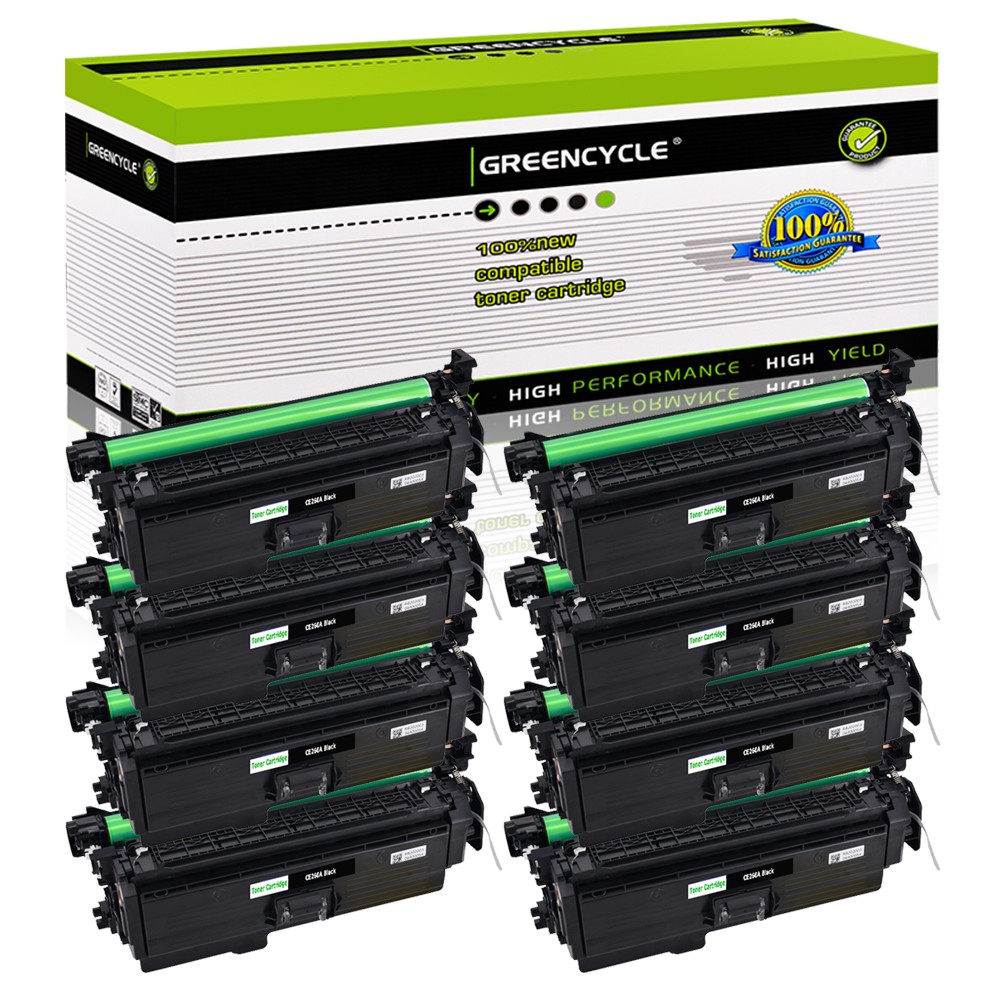 8PK CE260A Toner Fits for HP Color LaserJet Enterprise CP4025dn CP4520 CP4525xh