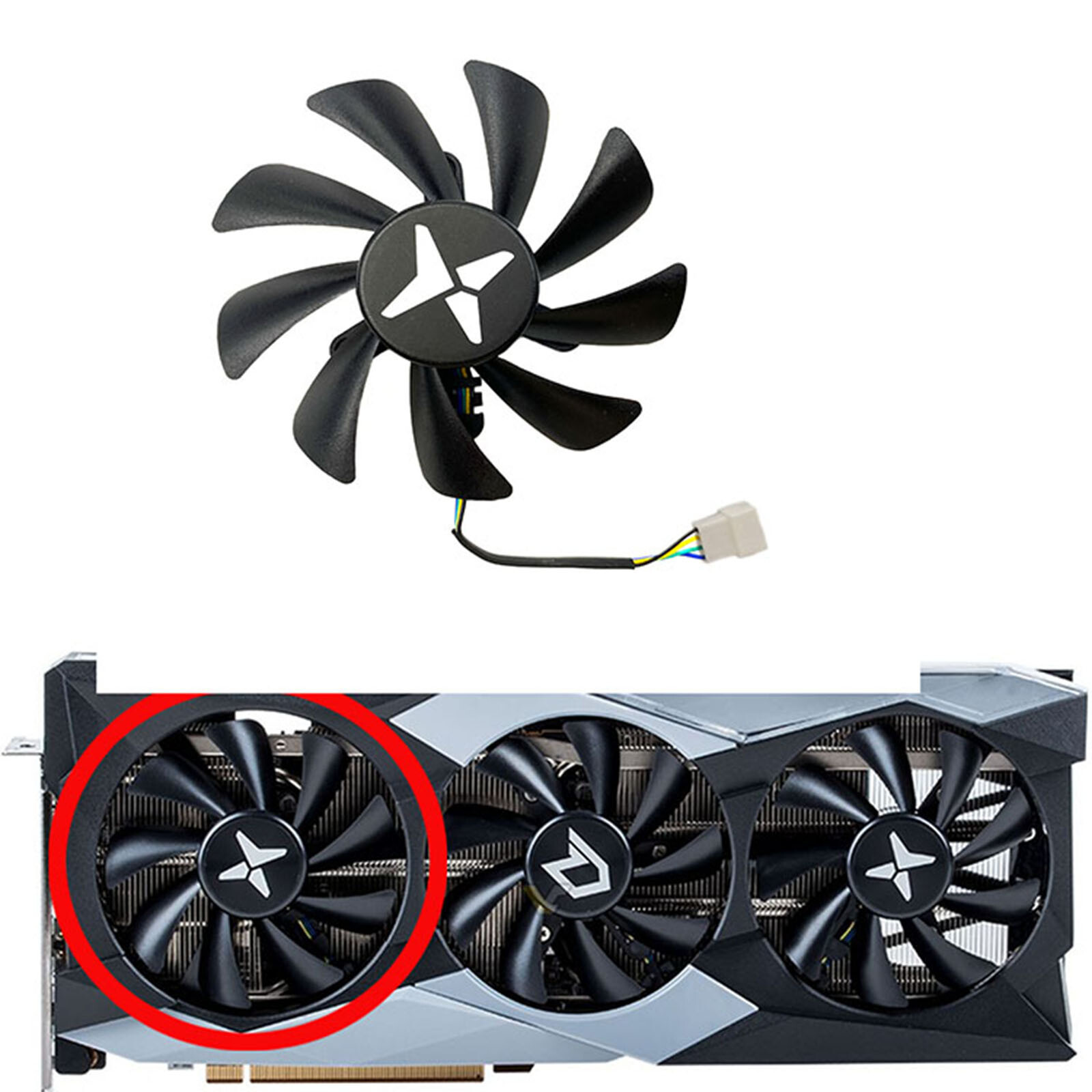 Cooling Fan for DATALAND RX6700XT 6800 6800XT 6900XT X-Serial Graphics Card Fan