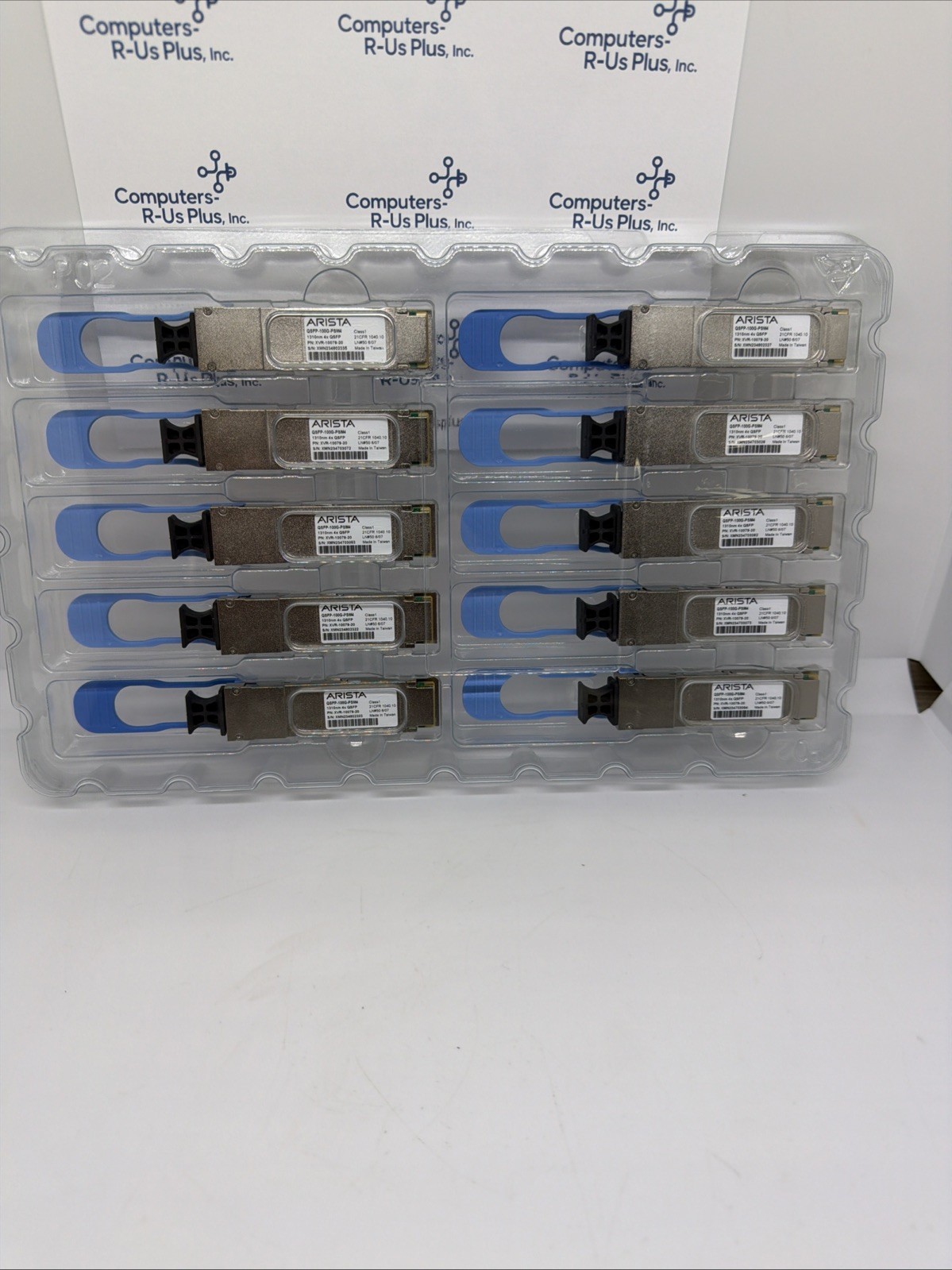 10 X Arista XVR-10079-20  QSFP-100G-PSM4  Single-Mode 1310nm 4x QSFP qty 10